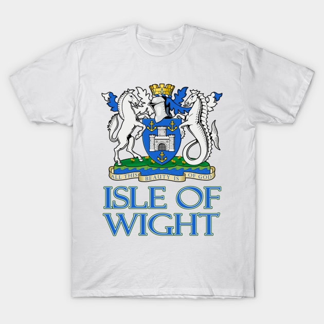 Isle of Wight, England - Coat of Arms Design T-Shirt by Naves